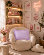 Lavender Macaron Pillow Cover Set (Mix & Match) – 100% Cotton