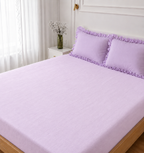 Lavender Picnic Bedsheet Set – 100% Cotton King Size