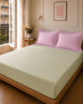 Pista Rose Bedsheet Set – 100% Cotton