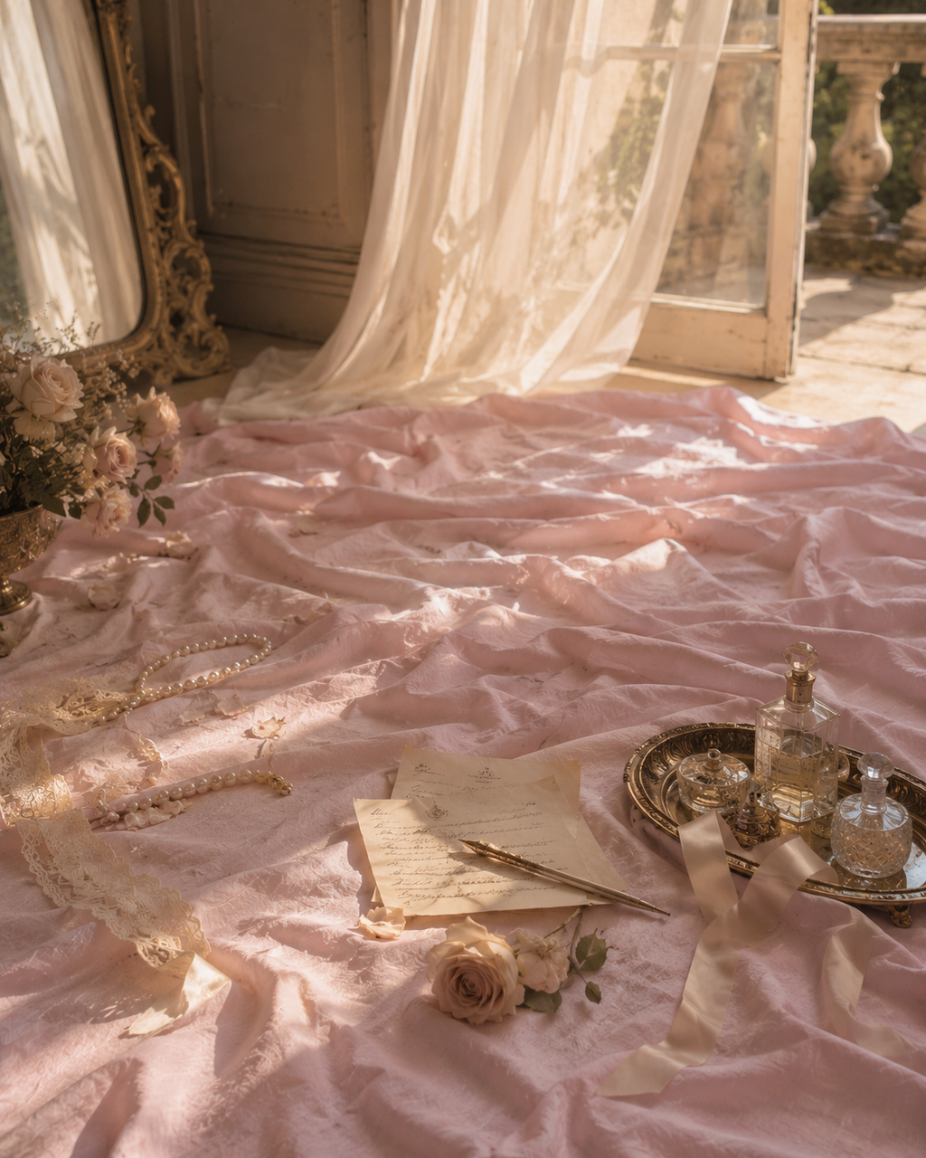 Rose Quartz Bedsheet set- 100% Cotton King Size