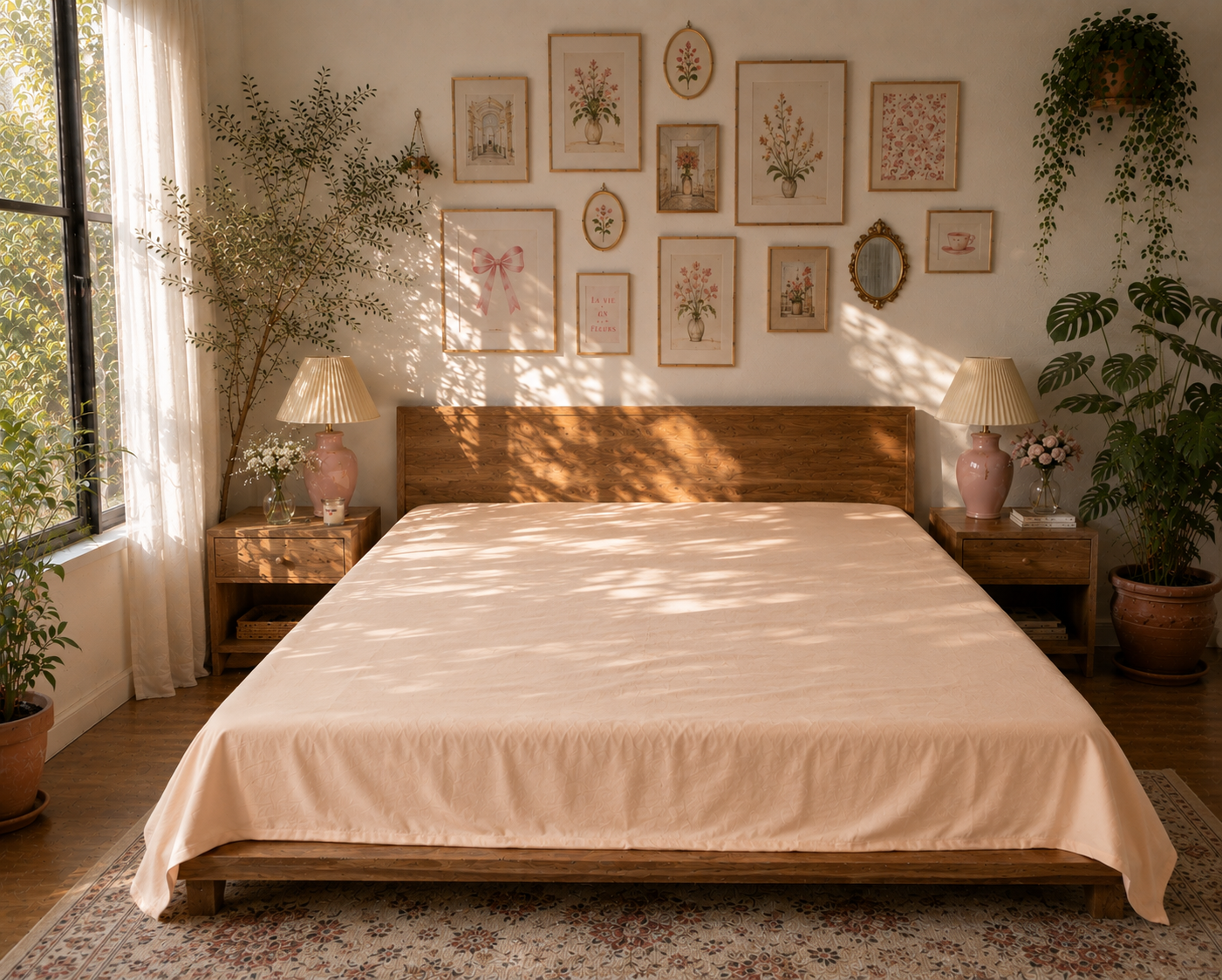 Vanilla Cream Flat Sheet (Mix & Match) – 100% Cotton