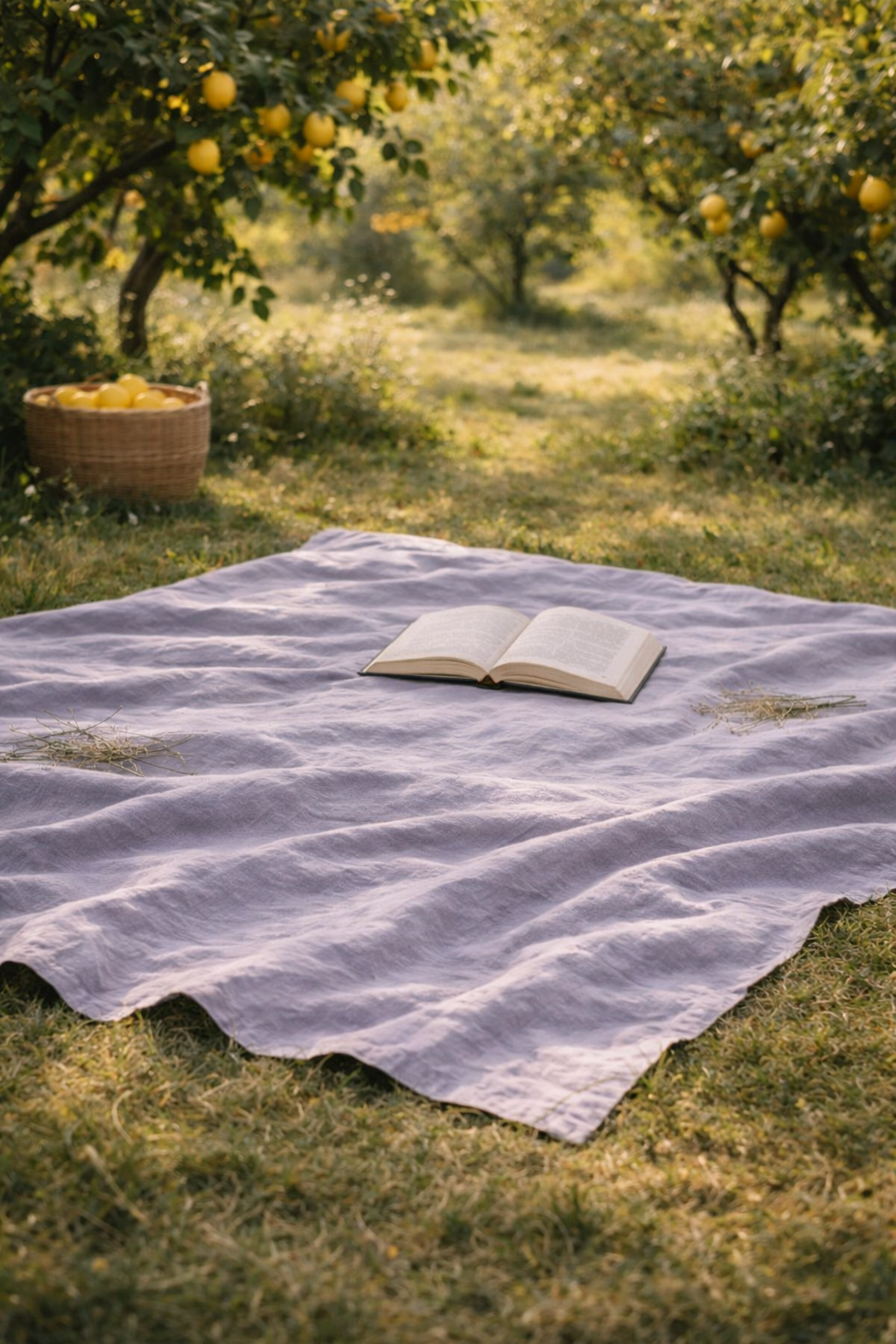 Moonlinen Dusty Lavender - 100% Cotton Queen Size Solid Bedsheet