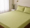 Lime green Bedsheet set - 100% Cotton Queen Size