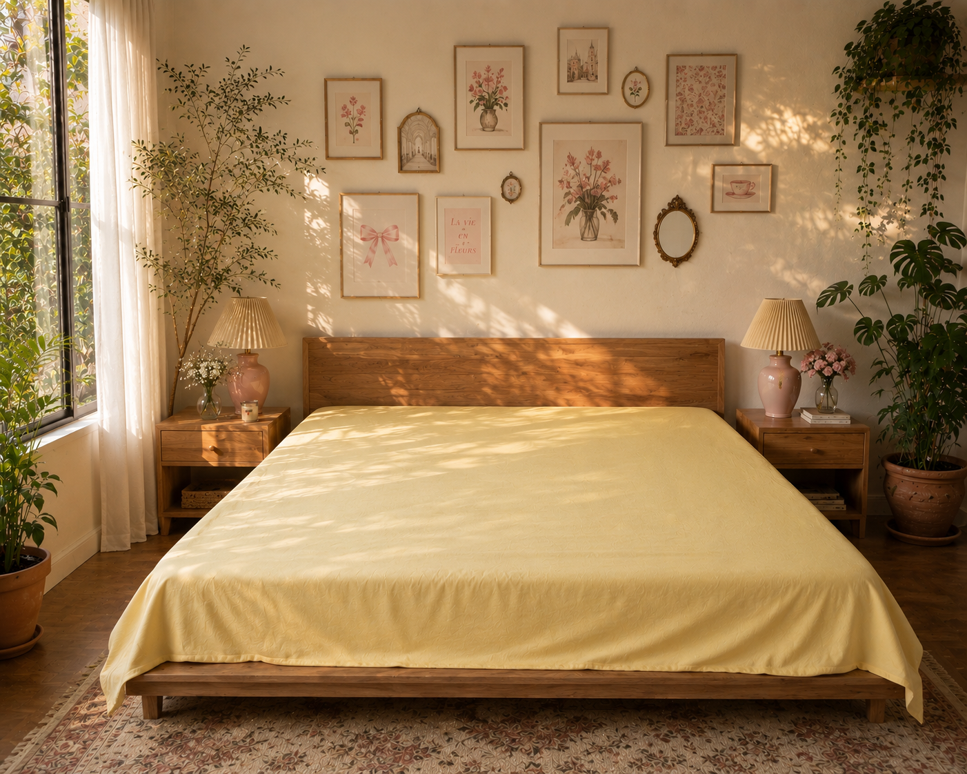 Lemon Popsicle Flat Sheet (Mix & Match) – 100% Cotton